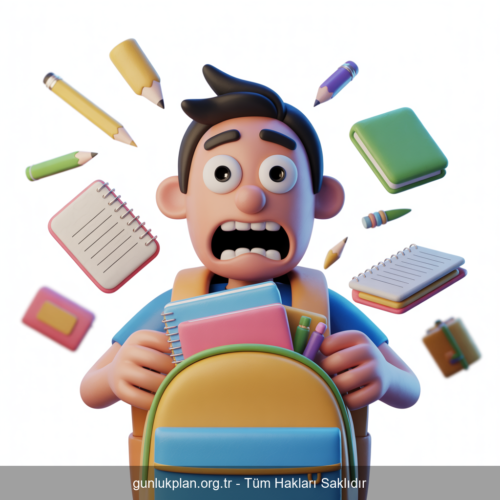 Ödevini Evde Unutan Öğrenci